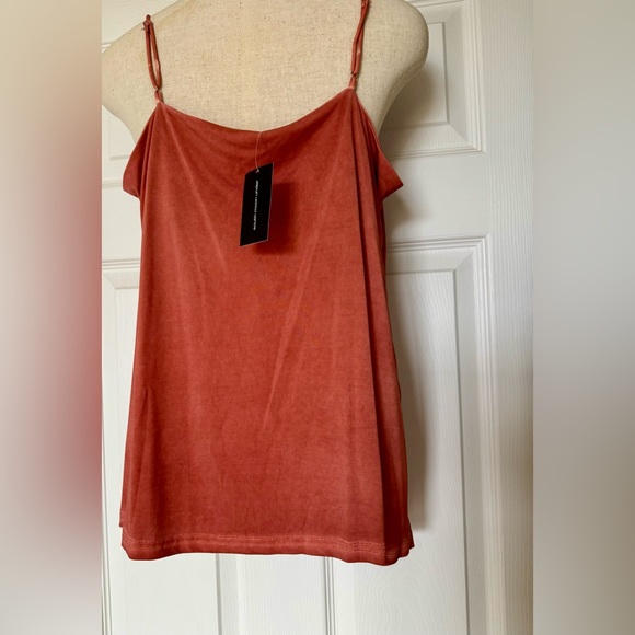 Abbeline from South Moon Under rust drape cami. Stretchy and silky material. NWT - Picture 2 of 7